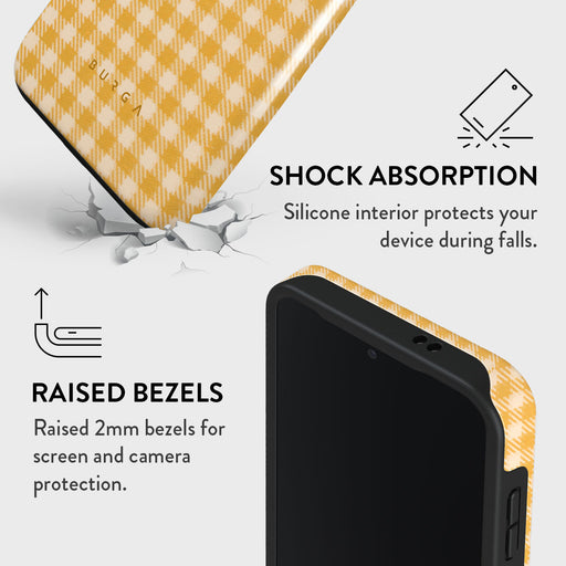 Tuscan Sun - Yellow Plaid Samsung Galaxy S24 Case 8