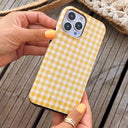 Tuscan Sun - Yellow Plaid Samsung Galaxy S24 Case 9