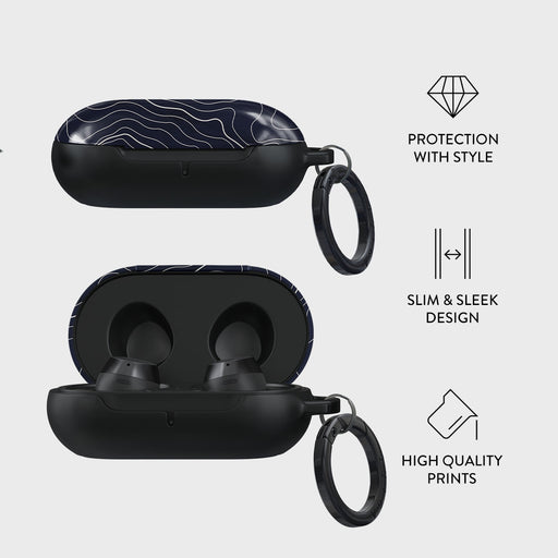 Drifting Shores - Line Art Samsung Galaxy Buds Case 4