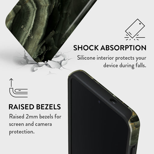 Misty Forest - Green Marble Samsung Galaxy S25 Plus Case 4