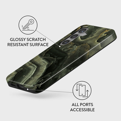 Misty Forest - Green Marble Samsung Galaxy S24 Case 7