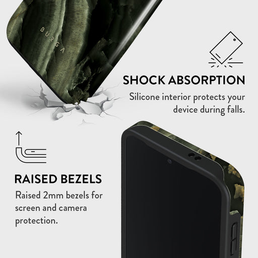 Misty Forest - Green Marble Samsung Galaxy S24 Case 8