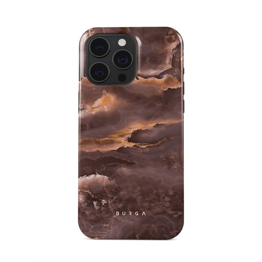 Fire Wood - Brown Marble iPhone 15 Pro Case 5