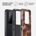 Fire Wood - Brown Marble Xiaomi 14 Case 2