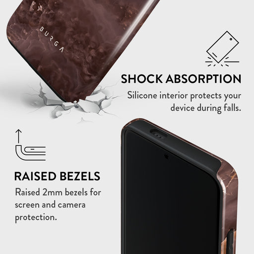 Fire Wood - Brown Marble Xiaomi 14 Case 4