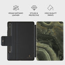 Misty Forest - Green Marble Samsung Galaxy Tab S9 Case 2