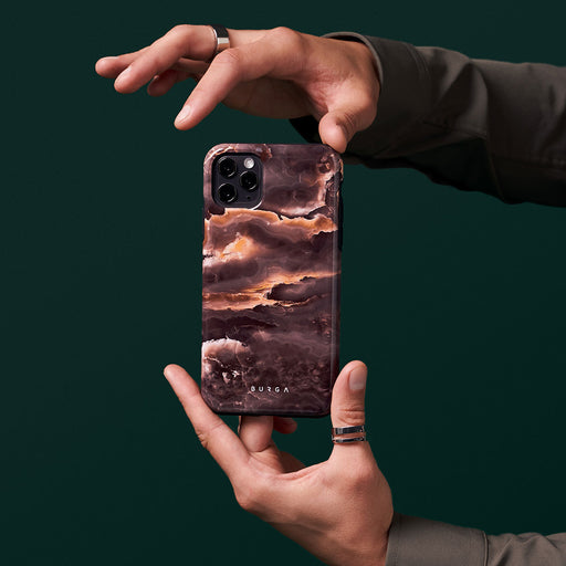 Fire Wood - Brown Marble iPhone 15 Pro Case 24