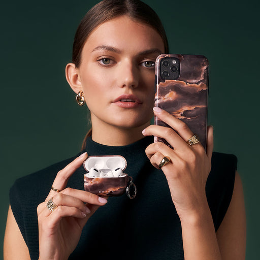 Fire Wood - Brown Marble iPhone 15 Pro Case 25