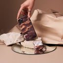 Fire Wood - Brown Marble iPhone 15 Pro Case 27