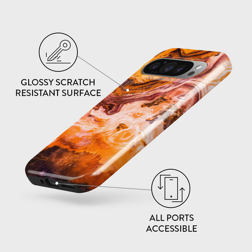 Pumpkin Spice - Orange Google Pixel 9 Pro XL Case 3