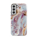 Frozen Leaves - Cute Marble Samsung Galaxy S22 Case 5