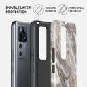 Snowstorm - Grey Marble Xiaomi 12T Pro Case 2