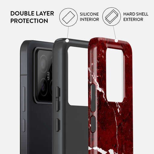 Iconic Red Ruby - Marble Xiaomi 14 Case 2