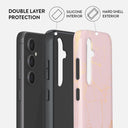 Peachy Gold - Pink Marble Samsung Galaxy S23 FE Case 2