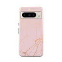 Peachy Gold - Pink Marble Google Pixel 8 Pro Case