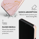 Peachy Gold - Pink Marble Google Pixel 8 Pro Case 4
