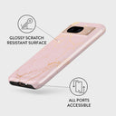Peachy Gold - Pink Marble Google Pixel 8 Case 3