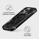 Rose Gold Marble - iPhone 16 Pro Case 3
