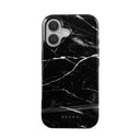 Noir Origin - Black Marble iPhone 16 Case 1