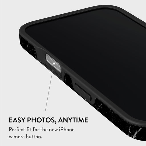 Noir Origin - Black Marble iPhone 16 Case 5