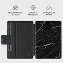 Noir Origin - Black Marble Samsung Galaxy Tab S9 Case 2