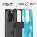 Ocean Waves - Blue iPhone 15 Pro Case 6