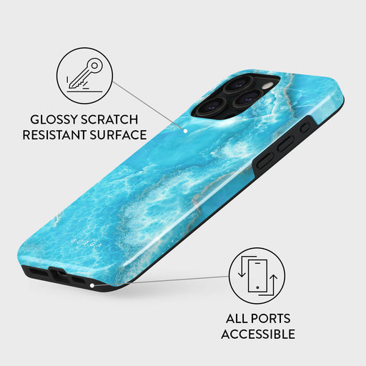 Ocean Waves - Blue iPhone 15 Pro Case 7