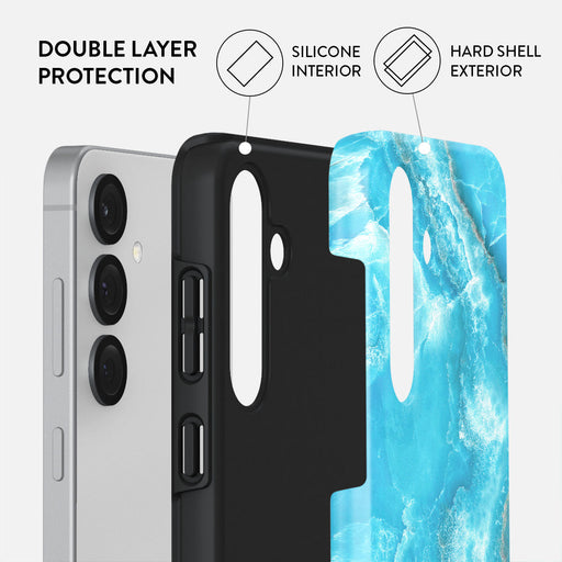Ocean Waves - Blue Samsung Galaxy S25 Case 2