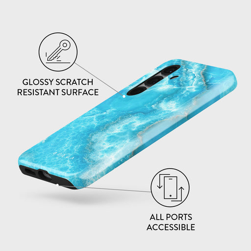 Ocean Waves - Blue Samsung Galaxy S25 Case 3