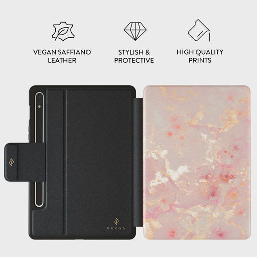 Golden Coral - Pink Samsung Galaxy Tab S9 FE Case 2