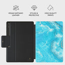 Ocean Waves - Blue Samsung Galaxy Tab S8 Ultra Case 2