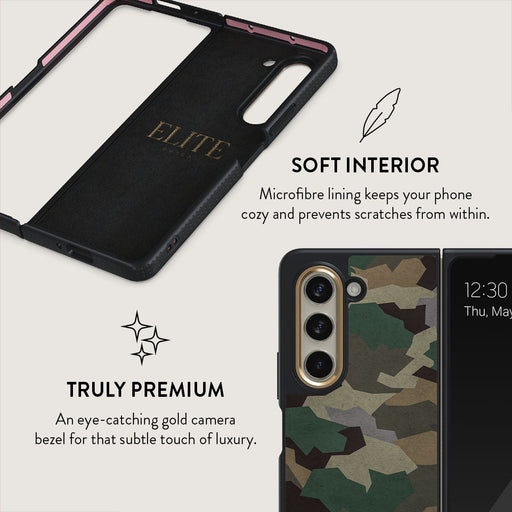 Tropical Green Camo - Samsung Galaxy Z Fold 5 Case 6