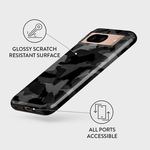 Night Black Camouflage - Google Pixel 8 Case 3