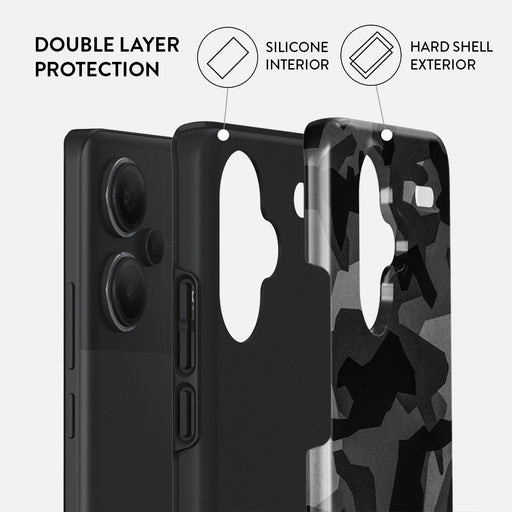 Night Black Camouflage - Xiaomi Redmi Note 13 Pro+ 5G Case 2