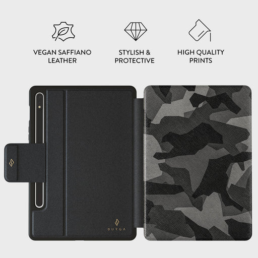 Night Black Camouflage - Samsung Galaxy Tab S9 Case 2