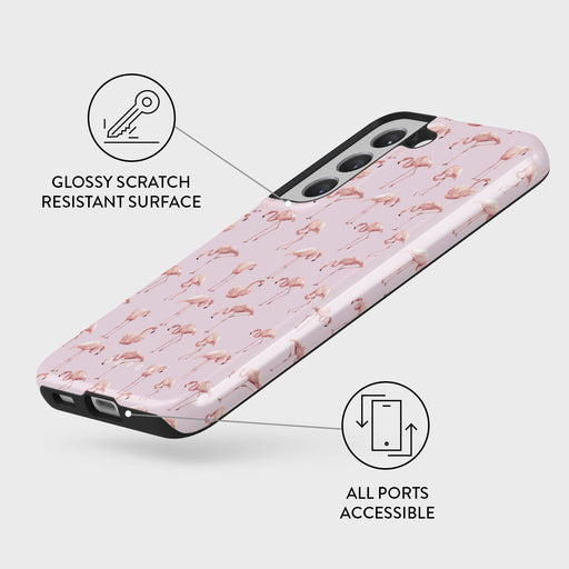 Nostalgic Pink - Flamingos Samsung Galaxy S22 Case 7