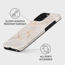 Vanilla Sand - Marble iPhone 15 Pro Max Case 7