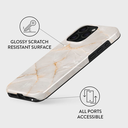 Vanilla Sand - Marble iPhone 15 Pro Max Case 7