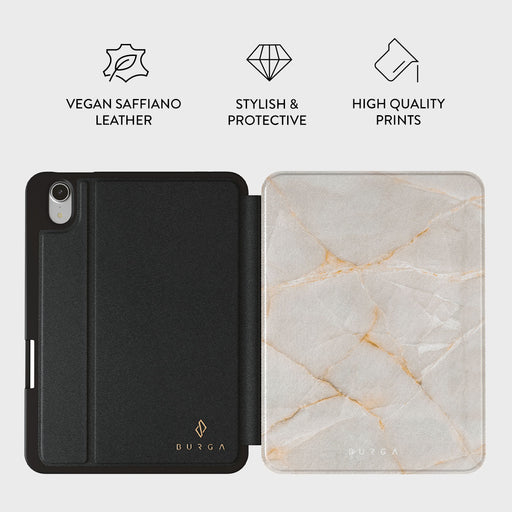 Vanilla Sand - Marble iPad Mini 8.3 (A17 Pro/6th Gen) Case 2