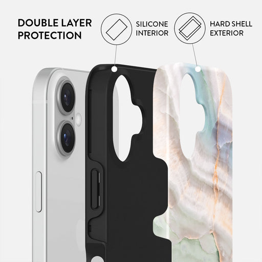 Pastel Hues - Colorful Marble iPhone 16 Case 2
