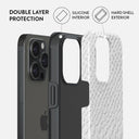 Glacial Desert - White Snakeskin iPhone 15 Pro Case 6