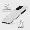 Glacial Desert - White Snakeskin iPhone 15 Pro Case 7
