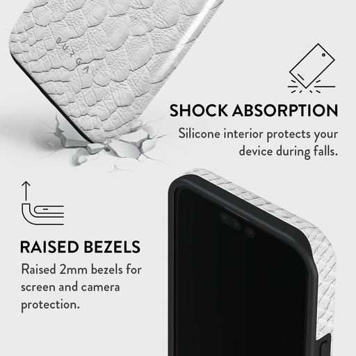 Glacial Desert - White Snakeskin iPhone 15 Pro Case 8
