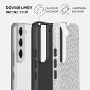 Glacial Desert - White Snakeskin Samsung Galaxy S22 Case 6