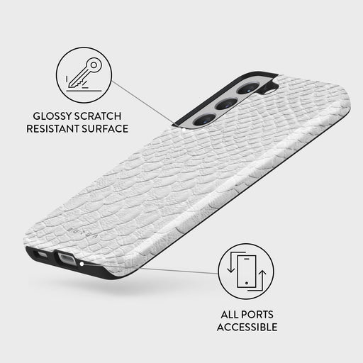 Glacial Desert - White Snakeskin Samsung Galaxy S22 Case 7