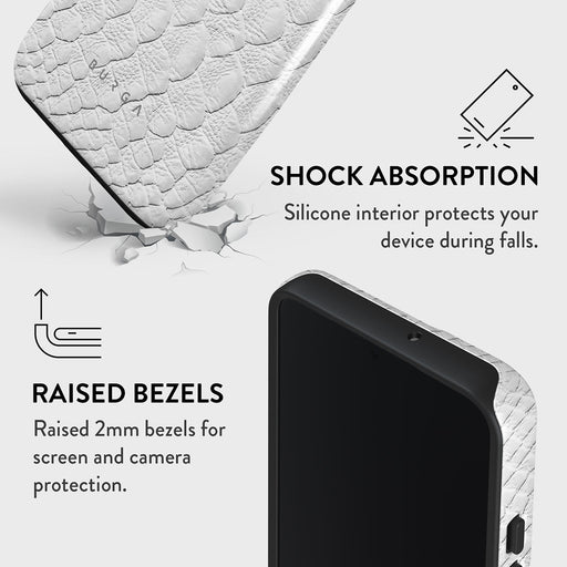 Glacial Desert - White Snakeskin Samsung Galaxy S22 Case 8