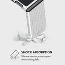 Glacial Desert - White Snakeskin Samsung Galaxy Z Flip 5 Case 10