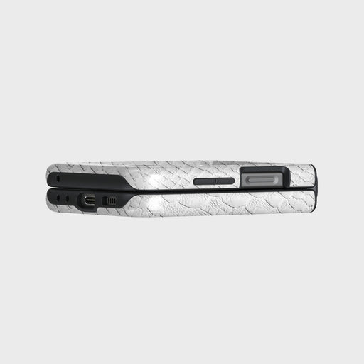 Glacial Desert - White Snakeskin Samsung Galaxy Z Flip 5 Case 13