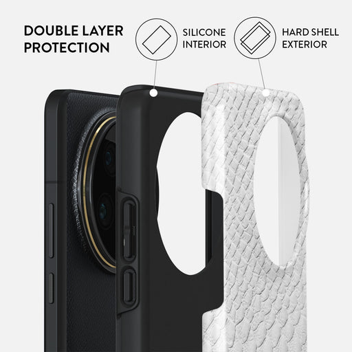 Glacial Desert - White Snakeskin Xiaomi 14 Ultra Case 2