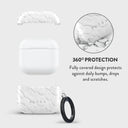 Glacial Desert - White Snakeskin AirPods 4 Case 2